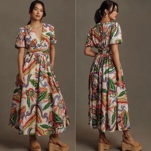 Anthropologie Katerina Floral Dress